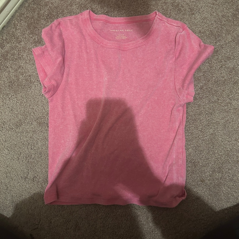 Pink american eagle crop top